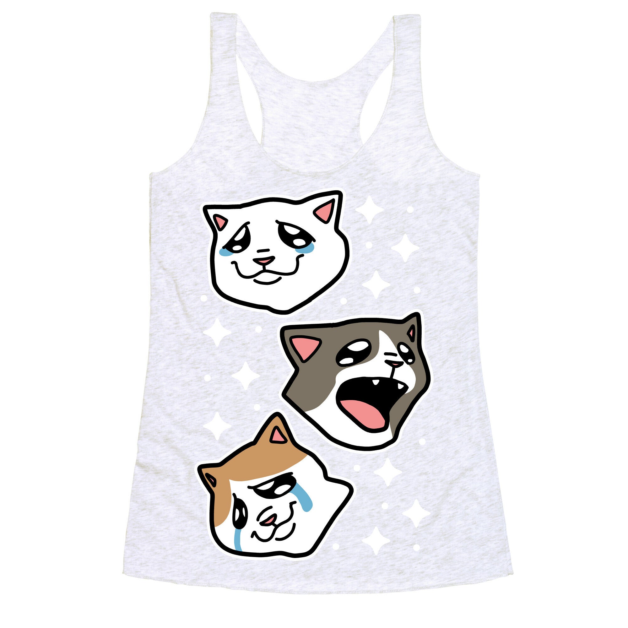 Crying Cats Racerback Tank
